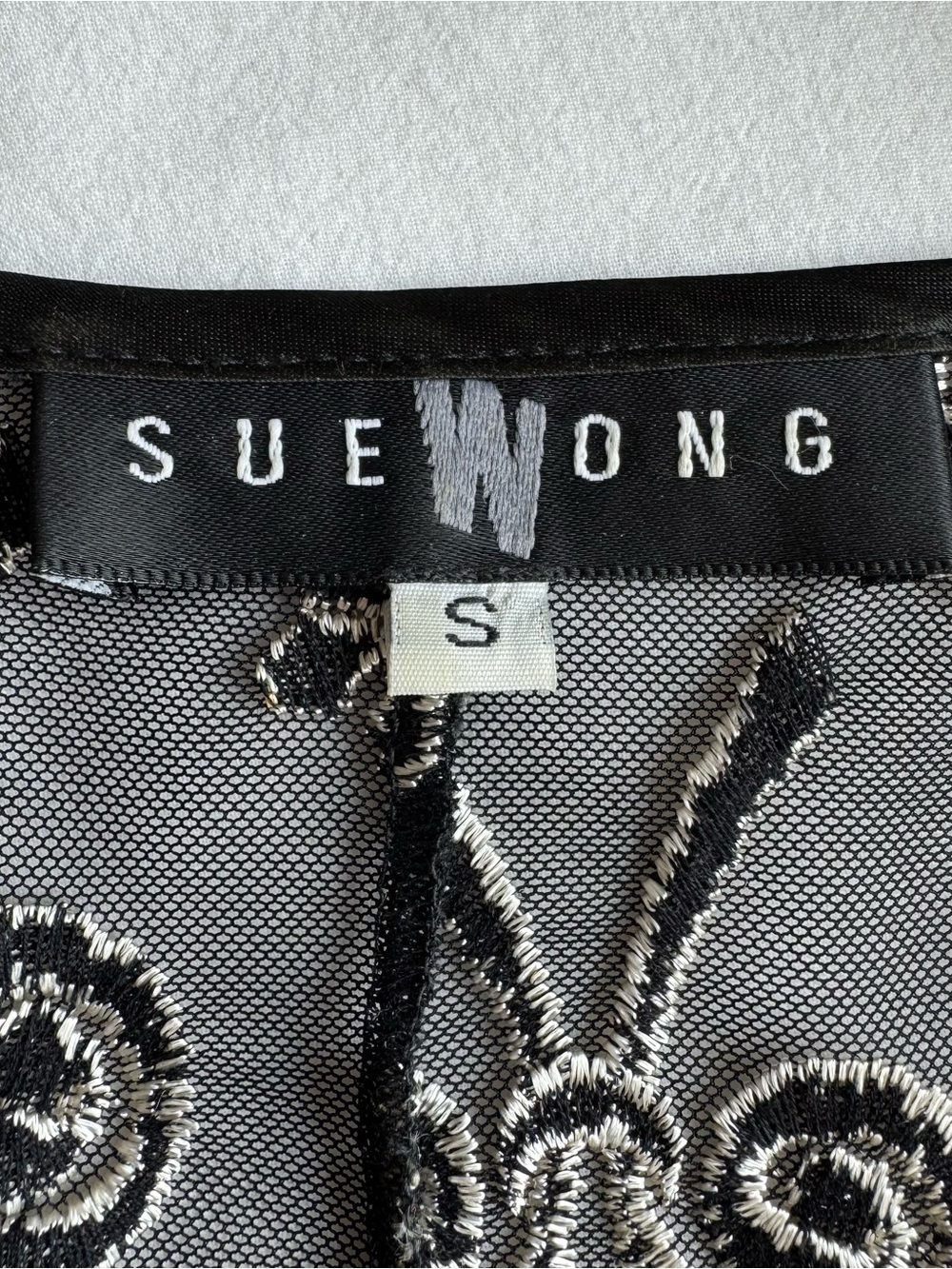 Vintage Sue Wong Embroidered Mesh Maxi Duster Small - Picture 7 of 9